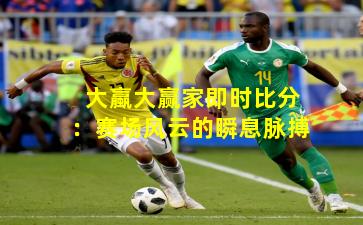 大蠃大赢家即时比分:赛场风云的瞬息脉搏